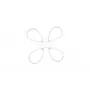 Ceiling LED light TRIO Fly 40 cm, 4000K, matt balta