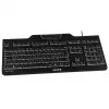 CHERRY KC 1000 SC tastatūra Universāla USB AZERTY Beļģu Melna