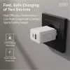 Maiņstrāvas USB lādētājs DIGITUS 20 W, 1x USB-C, 1x USB-A, ieeja 100–240 V, balts