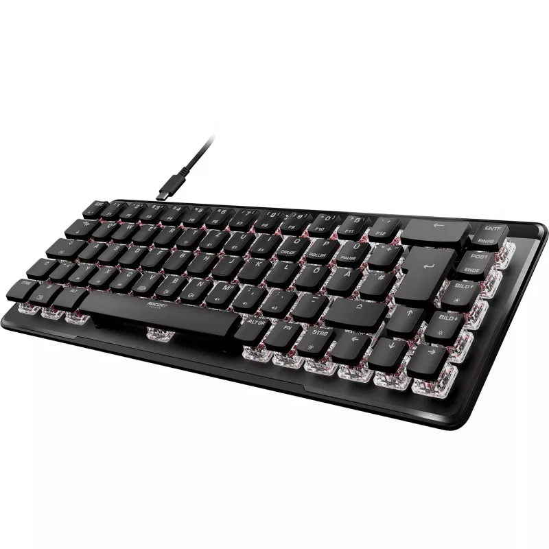 Vulcan II Mini Air, Gaming Keyboard melns, DE-Layout, TITAN II Optical Red