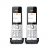 Gigaset COMFORT 500HX duo Analog/DECT telefons ar zvanītāja ID, melns, sudrabs