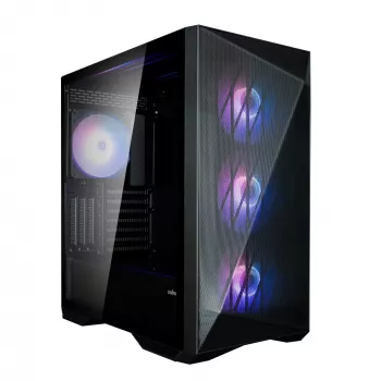 Zalman Z9 Iceberg MS Black ATX Mid Tower PC korpuss ar 4x 140 mm ARGB ventilatoriem - Midi/Mini Tower - ATX
