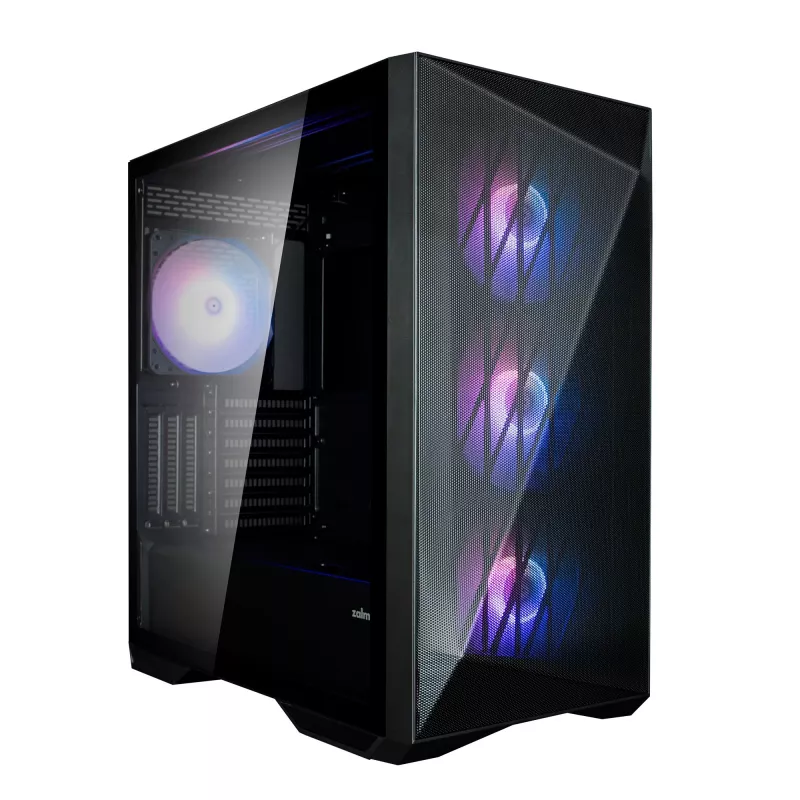 Zalman Z9 Iceberg MS Black ATX Mid Tower PC korpuss ar 4x 140 mm ARGB ventilatoriem - Midi/Mini Tower - ATX