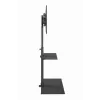 Grīdas TV statīvs GEMBIRD TVS-55T-02 32–55 collu televizoriem, tērauds, augstums 600 mm, VESA 100x100–400x400, maks. slodze 35 kg