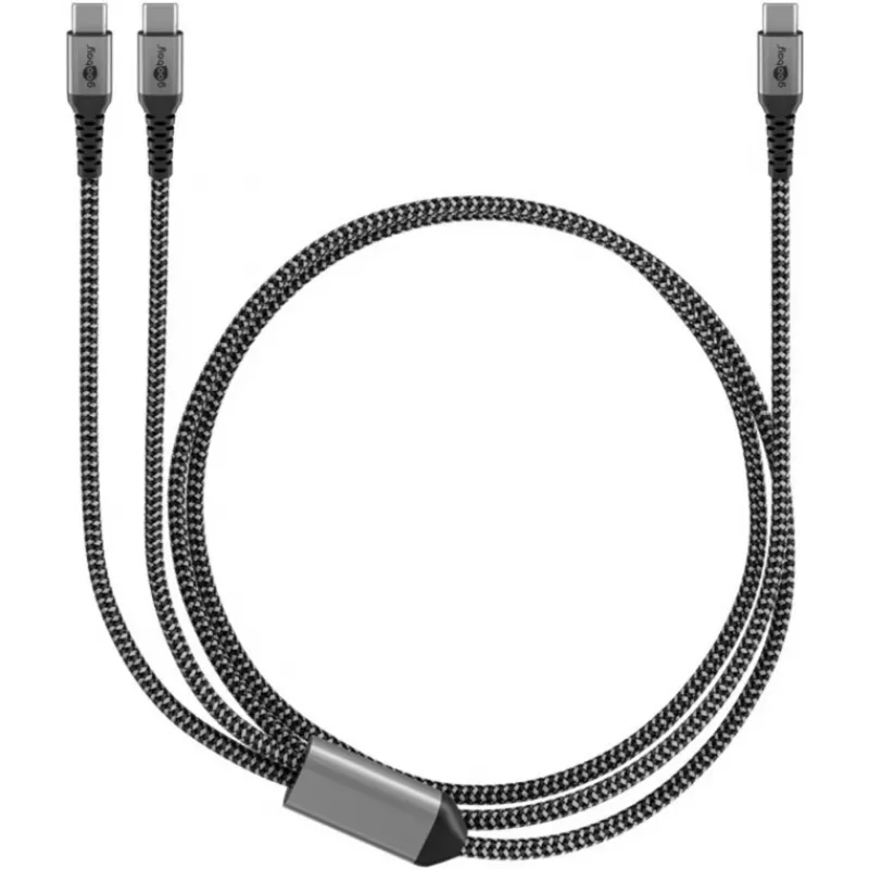 Goobay 75739 USB kabelis, melns