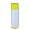 Termosa pudele ROTPUNKT Series 40 0.75 L — dubultsienu polipropilēns, 24 h karsts / 36 h auksts, balti-dzeltens