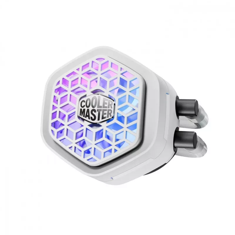 Šķidruma dzesēšanas komplekts Cooler Master MasterLiquid Atmos II 360 VRM Fan balts 120 mm, 322,8 m³/h, LDB gultnis