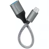 LogiLink USB 3.2 Gen1 Type-C adapteris C/M uz USB-A/S OTG alumīnija 0,15 m