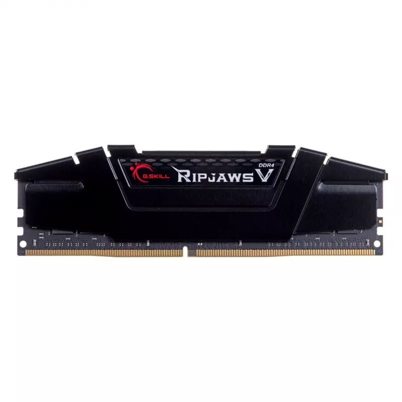 G.SKILL Ripjaws V Series (Intel XMP) DDR4 RAM 64GB (4x16GB) 3200MT/s CL16-18-18-38 1.35V Desktop datora atmiņa UDIMM - melna (F4-3200C16Q-64GVK)