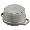 Staub 40509-312-0 kastrolis 5,25 L apaļš grafīts, pelēks