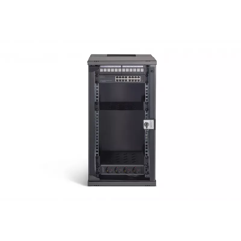 Wall mounted rack Digitus DN-49105-SET 12U 60 kg IP20