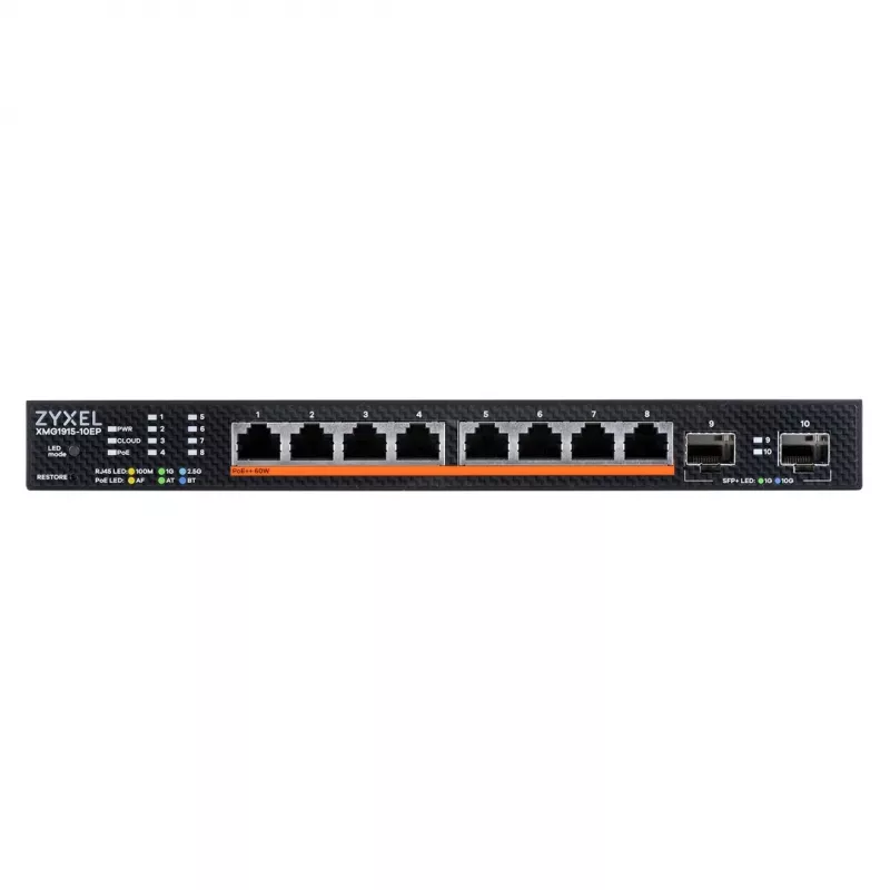 Zyxel XMG1915-10EP pārvaldīts L2 2.5G Ethernet (100/1000/2500) Barošana caur Ethernet (PoE)