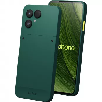 Fairphone The (Gen 6) 16 cm (6.31 inch) Dual SIM Android 15 5G USB Type-C 8 GB 256 GB 4415 mAh Zaļš