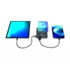 Port Designs 907005 10000 mAh bezvadu uzlādes ārējais akumulators, melns