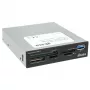 Akasa AK-ICR-27 karšu lasītājs USB 3.2 Gen 1 (3.1 Gen 1) iekšējs melns, pelēks