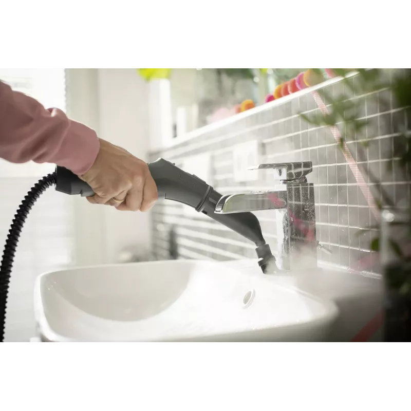 Cilindriskais tvaika tīrītājs Kärcher SC 3 EasyFix — 1900 W, 0,5 L tvertne, 3,5 bāri, 2,2 m šļūtene