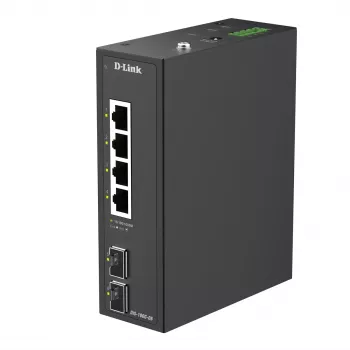 D-Link 6-Port Gigabit Industrial Unmanaged Switch with 2 x SFP Ports