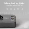 Strāvas sadalītājs DIGITUS 3-vietīgs ar 2×USB-A & 1×USB-C, 3 maiņstrāvas kontaktligzdām Tips E/F, 1,5 m kabelis, melns