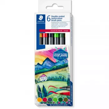 Krāsu zīmuļu komplekts Staedtler Design Journey Around the World Europa Set 3001 C6-1