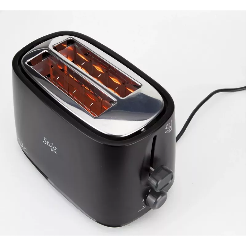 Tosteris JATA TT631 2 šķēles 750 W Melns Nerūsējošais tērauds