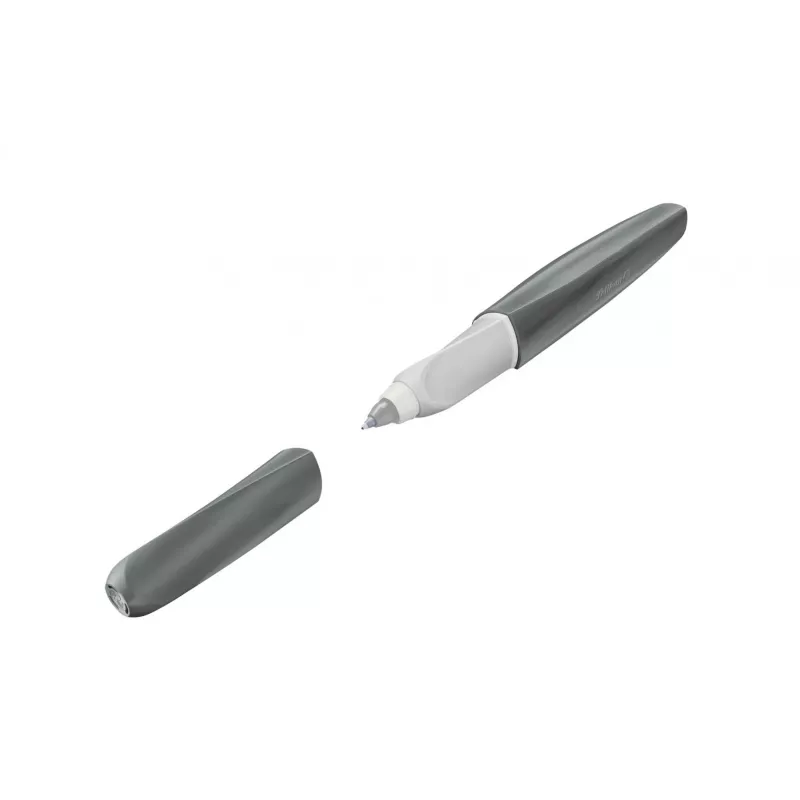 Stick pen Pelikan Twist eco Blue pelēka vienmērīga rakstīšanas komforts