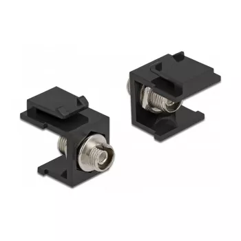 Keystone modulis DELOCK 86851, plakans FC savienotājs, melns, 16,5×24×21,8 mm