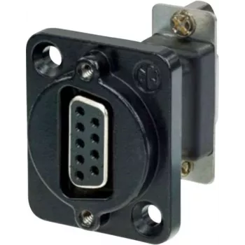 Neutrik NADB9FF-B kabeļa adapteris VGA, melns - nerūsējošais tērauds (NADB9FF-B)