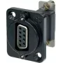 Neutrik NADB9FF-B kabeļa adapteris VGA, melns - nerūsējošais tērauds (NADB9FF-B)