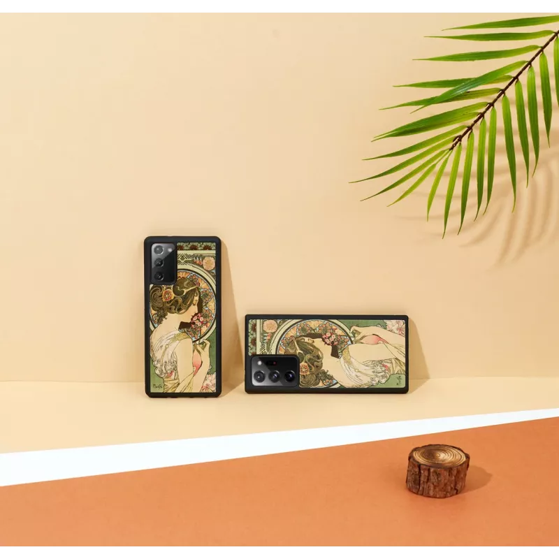 Aizsargtālruņa maciņš man and wood Galaxy Note 20 prīmulas melns
