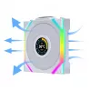 Ventilators Lian Li UNI FAN SL Wireless LCD 120 12 cm Balts 31 dB 51.45 cfm