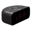Clock Denver CR-430 analogā un digitālā FM radio LED displejs melns