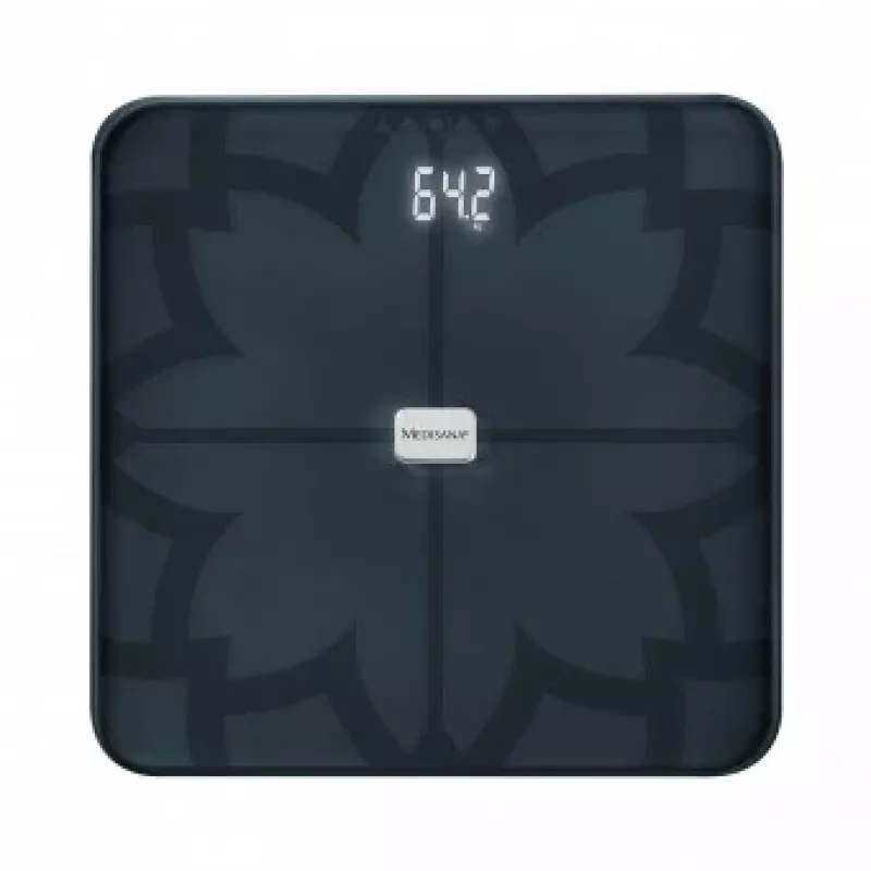 Medisana BS 450 ķermeņa analīzes svari, maks. 180 kg, melni, Bluetooth, ITO sensori (40510)