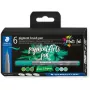 Otu pildspalvu komplekts Staedtler Pigment Arts zaļās un tirkīza krāsās, 6 gab.