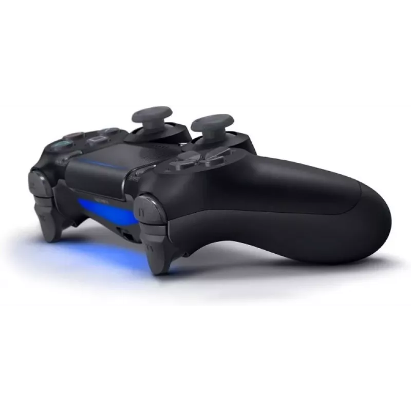 Bezvadu spēļu kontrolieris Sony DualShock 4 — melns, iebūvēts Li‑Ion akumulators, skaļrunis, skārienpaliktnis, vibrācija, žiroskops, akselerometrs