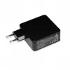 Portatīvā datora barošanas adapteris IBOX IUZ65WA, AC-DC automātisks 100–240V → 18.5–20.5V, 65W, 1×USB, melns