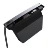 Hub Baseus T-Space ar USB-C uz Lightning kabeļiem Tesla automašīnām (melns)