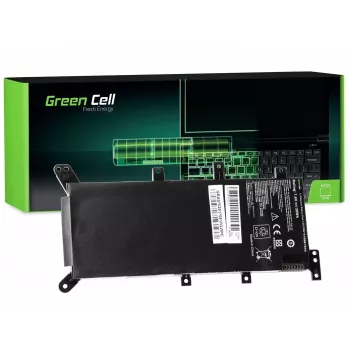 zaļa Cell C21N1347 klēpjdatora baterija ASUS A555 F555 K555 R556 X555, LiPo 4000 mAh, 7.6 V, 4 elementi, melna