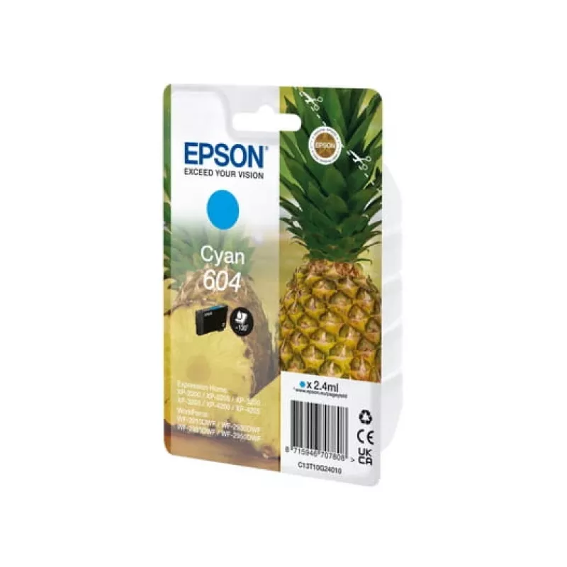 Epson 604 tintes kasetne 1 gab. Oriģināla standarta ietilpība ciāna