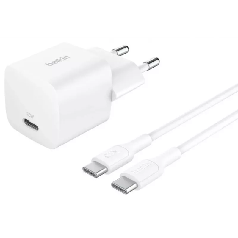 Strāvas adapteris Belkin BoostCharge WCA012KQ1MWH-B6 25W PD 3.1 PPS USB-C