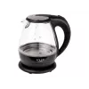 Tējkanna | Adler | Tējkanna | AD 1224 | Standarta | 2000 W | 1,5 L | Stikls | 360° grozāma pamatne | Melna