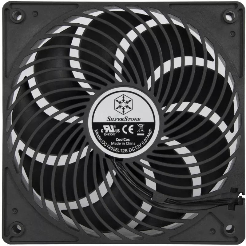SilverStone SST-AP120I 120mm korpusa ventilators - melns