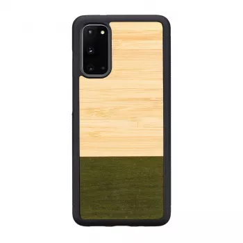 Tālruņa maciņš man and wood Galaxy S20 bambusa mežs melns — aizsardzības vāciņš Samsung Galaxy S20