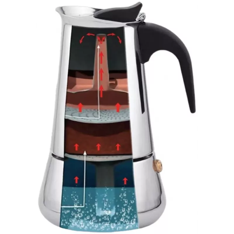 Pod kafijas automāts Maestro MR1660-200 (manuāls) — 0,2 L, hroms