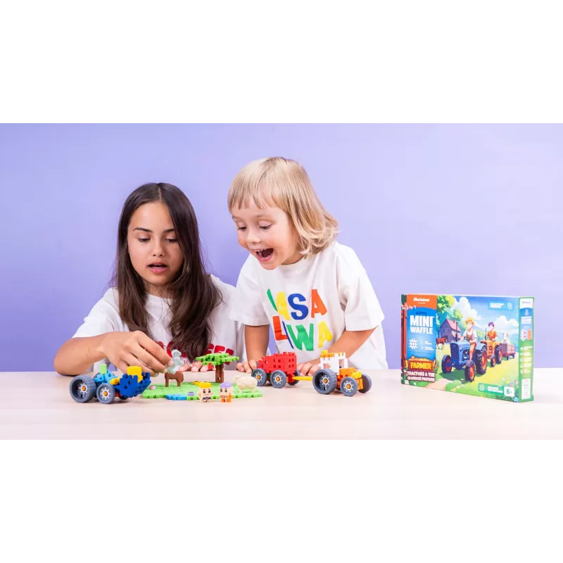 Būvkluči Marioinex Farmer Tractor Meadow – 110 gab., no 6 gadu vecuma, daudzkrāsu komplekts