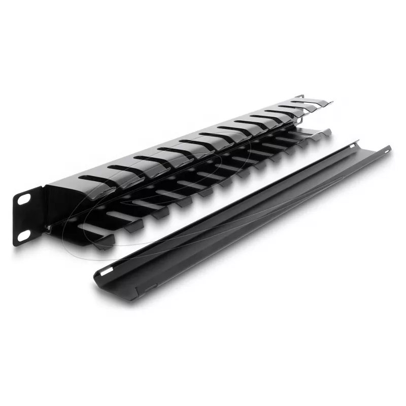 Patch panel DELOCK 67628 1U, melns neilons, 483 mm dziļums, 70x44,5 mm