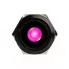 DimasTech Vandalismustaster 25mm Melnsline Dot RGB (PD224) vandāļizturīga spiedpoga