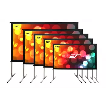 Elite Screens | Yard Master 2 Mobile Outdoor ekrāns WV-Dual | OMS100H2-DUAL | Diagonāle 100 collas | 16:9 | Redzamā ekrāna platums (W) 222 cm