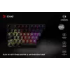 Savio Phenix SAVGK-RED spēļu tastatūra USB RF bezvadu Bluetooth QWERTY
