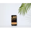 Telefona maciņš man and wood iPhone XR — balta melnkoka melna koka aizmugure, aizsargapvalks