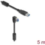 DeLOCK USB kabelis Type-A vīr. uz Type-B vīr. 90° uz leju leņķveida 5 m